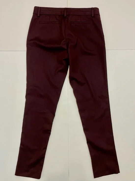 Banana Republic Martin Fit Women’s Burgundy Pants Size 4S - Picture 11 of 11